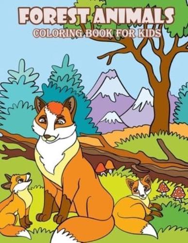 Forest Animals Coloring Book For Kids
