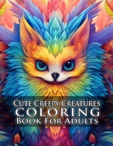 Cute Creepy Creatures Coloring Book For Adults