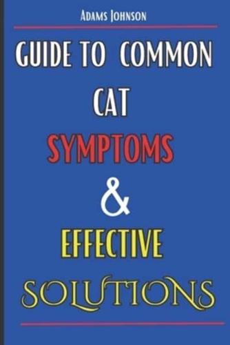 Guide To Common Cat Symptoms And Effective Solutuons