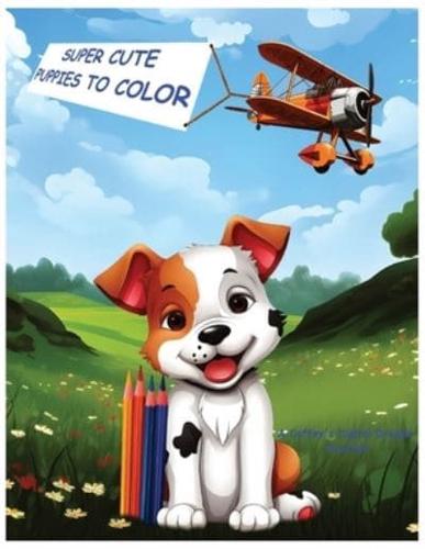 Super Cute Puppies To Color