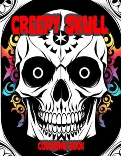 Creepy Skull Coloring Book
