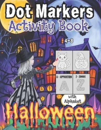 Halloween Dot Markers Activity Book/with Alphabet