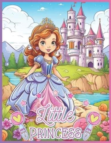 Little Princess Coloring Book 104 Pages for Kids 3-6 Years