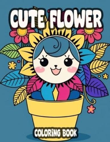 Cute Flower Coloring Book