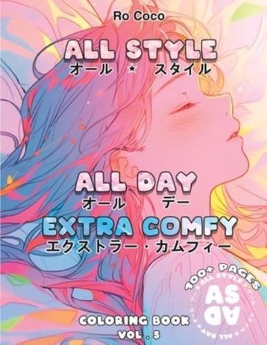 Anime Coloring Book For Teens and Adults All Style All Day