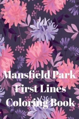 Mansfield Park First Lines Coloring Book