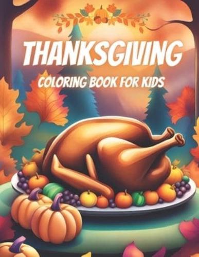 Thanksgiving Coloring Book for Kids