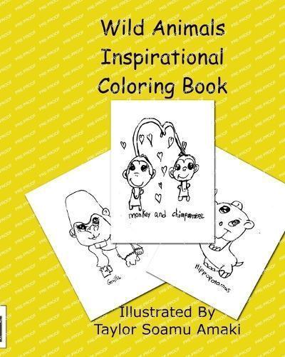 Wild Animals Inspirational Coloring Book