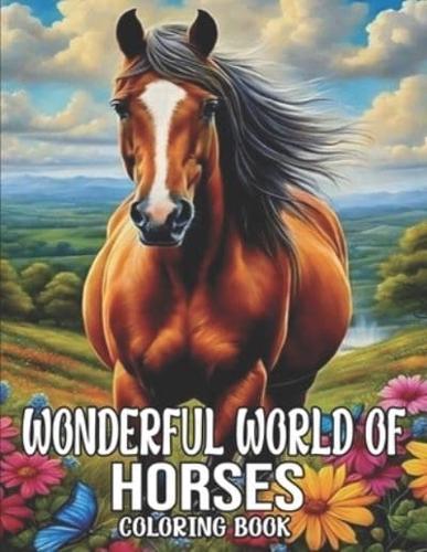 Wonderful World of Horses Coloring Book