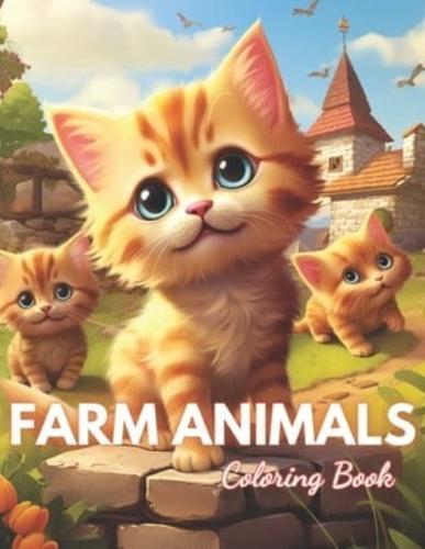 Farm Animals Coloring Book for Kids