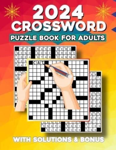 2024 Crossword Puzzles Book For Adults