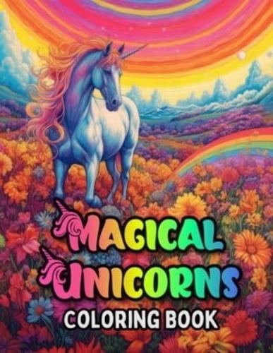 Magical Unicorns Coloring Book Mythical Creatures - Unicorn Edition