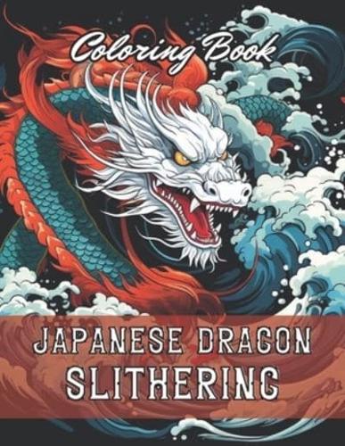 Japanese Dragon Slithering Coloring Book