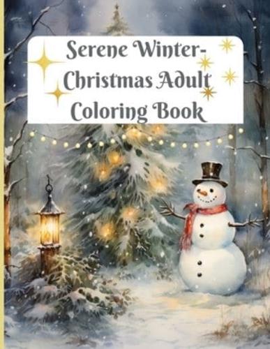 Serene Christmas Adult Coloring Book