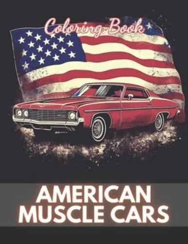 American Muscle Cars Coloring Book for Adult