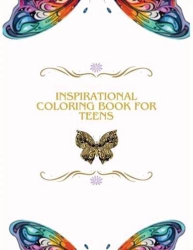 Inspirational Coloring Book With Quotes