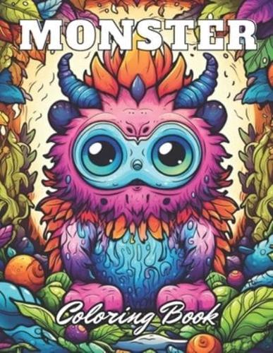 Monster Coloring Book for Adults