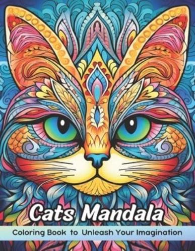 Cats Mandala Coloring Book