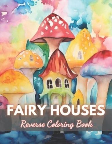 Fairy Houses Reverse Coloring Book