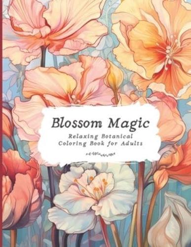 Blossom Magic Coloring Book for Adults