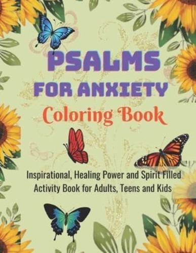 Psalms For Anxiety Coloring Book