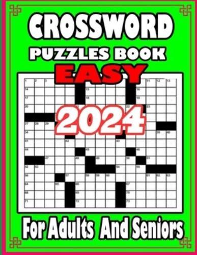 2024 Easy Crossword Puzzle Book For Adults and Seniors