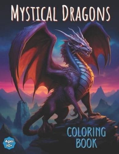 Mystical Dragons Coloring Book