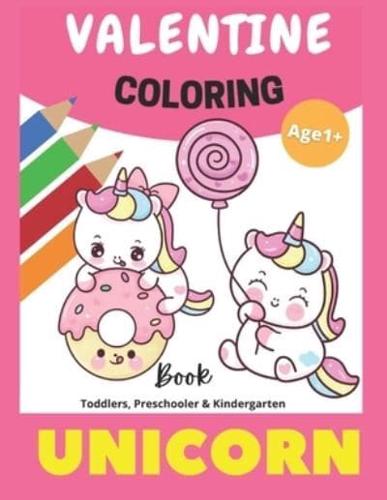 Valentine Coloring Book Unicorn