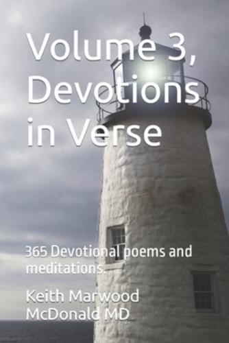 Volume 3, Devotions in Verse