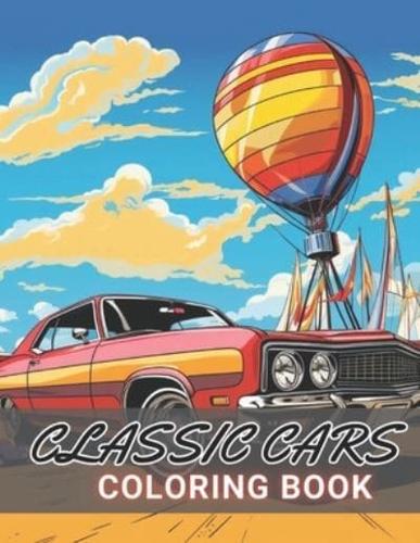 Classic Cars Coloring Book for Adult