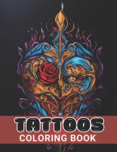 Tattoos Coloring Book for Adults
