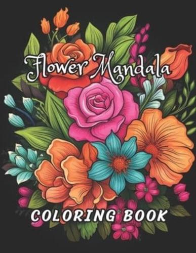 Amazing Flower Mandala Coloring Book