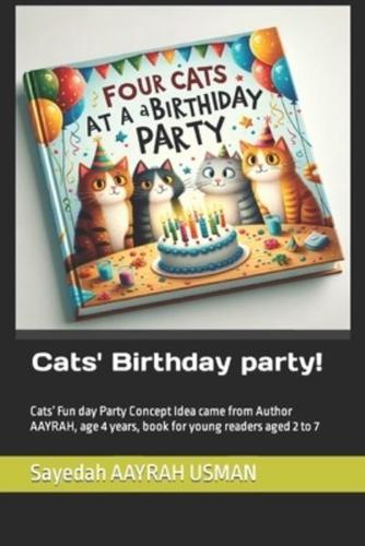 Cats' Birthday Party! Birthday Party of Milo and Friends Invited Zoe Tokyo Paris