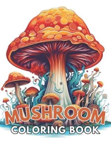 Mushroom Coloring Book For Adults