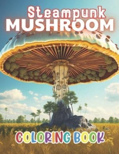 Steampunk Mushroom Coloring Book