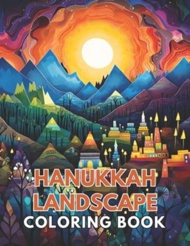 Hanukkah Landscape Coloring Book