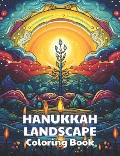 Hanukkah Landscape Coloring Book