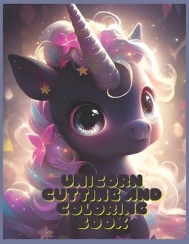 Unicorn Cutting and Colorig Book