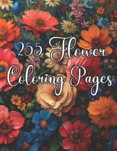 255 Flower Coloring Pages