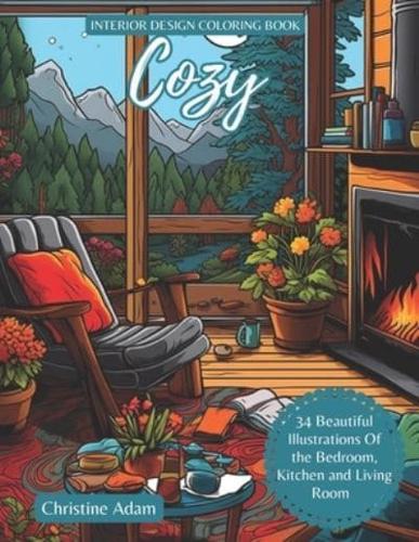 Cozy Interior Design Coloring Book