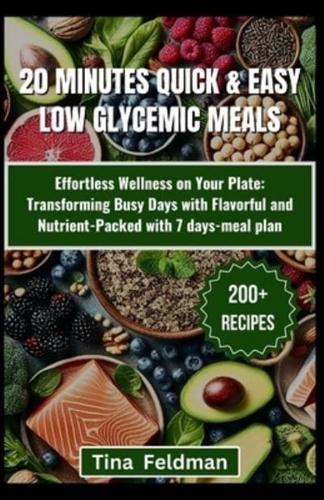 20 Minutes Quick & Easy Low-GI Meals