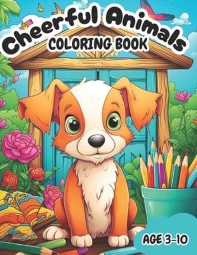Cheerful Animals Coloring Book