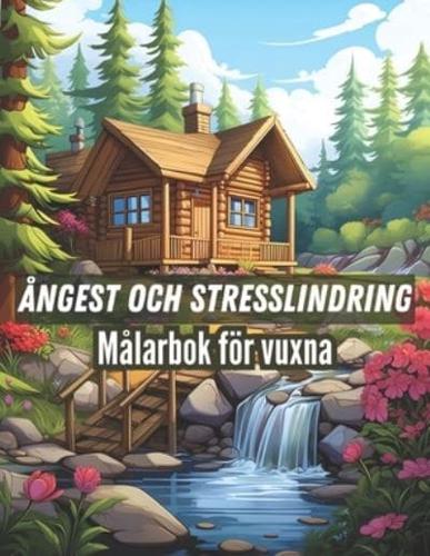 Ångest Och StressLindring Målarbok För Vuxna