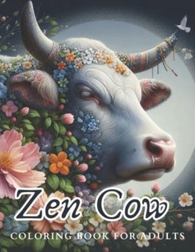 Zen Cow Coloring Book for Adults
