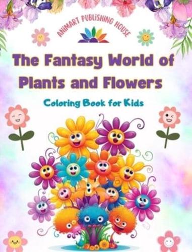 The Fantasy World of Plants and Flowers - Coloring Book for Kids - Funny Designs With Nature's Most Adorable Creatures