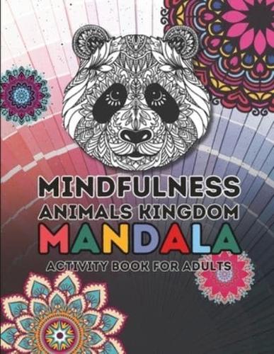 Mindfulness Animal Kingdom Mandala Activity Book For Adults