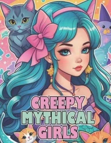 Creepy Mythical Girls Coloring Book