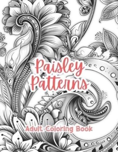 Paisley Patterns Adult Coloring Book Grayscale Images By TaylorStonelyArt
