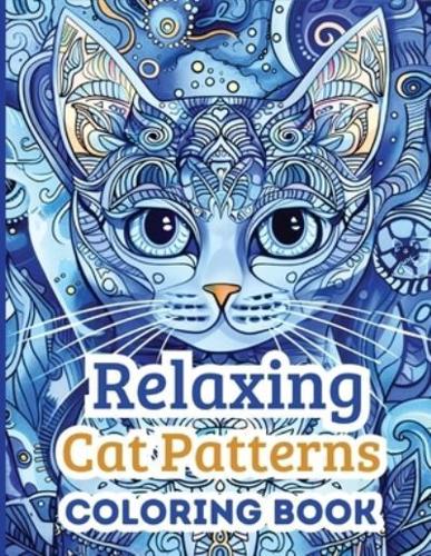 Relaxing Cat Patterns Coloring Book