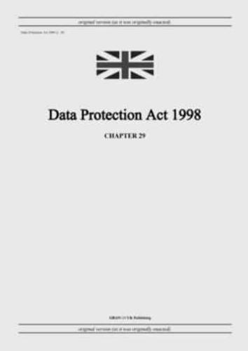 Data Protection Act 1998 (c. 29)